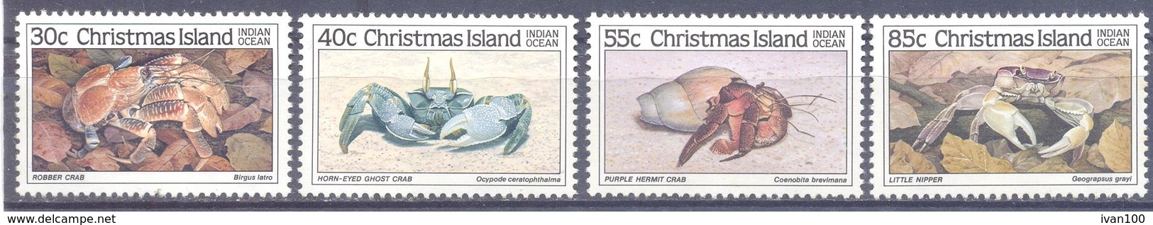 1985. Christmas Island, Crabs, Issue I, 4v, Mint/** - Christmas Island