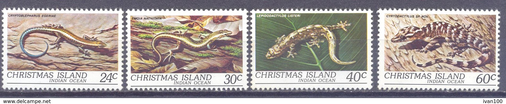 1981. Christmas Island, Wild Life, Reptiles,  4v, Mint/** - Christmas Island