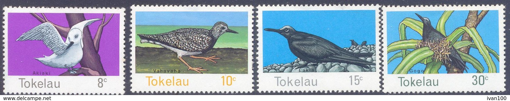 1977. Tokelau, Birds, 4v, Mint/** - Tokelau