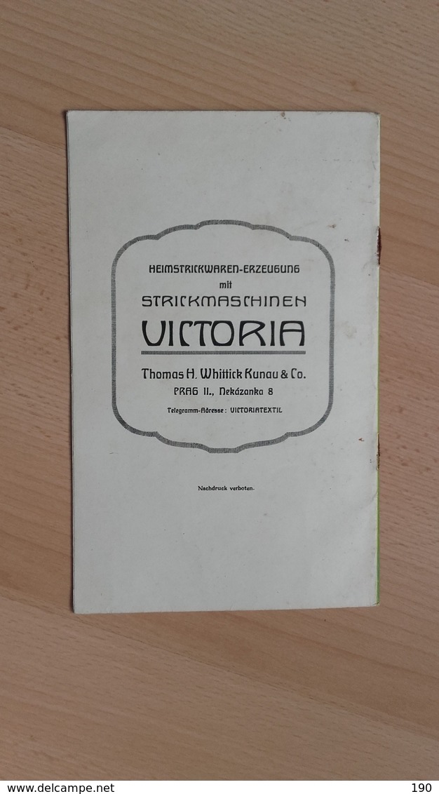 VICTORIA.Strick-Maschinen.THOMAS H.WHITTICK KUNAU&Co.PRAG(PRAHA) - Seals Of Generality