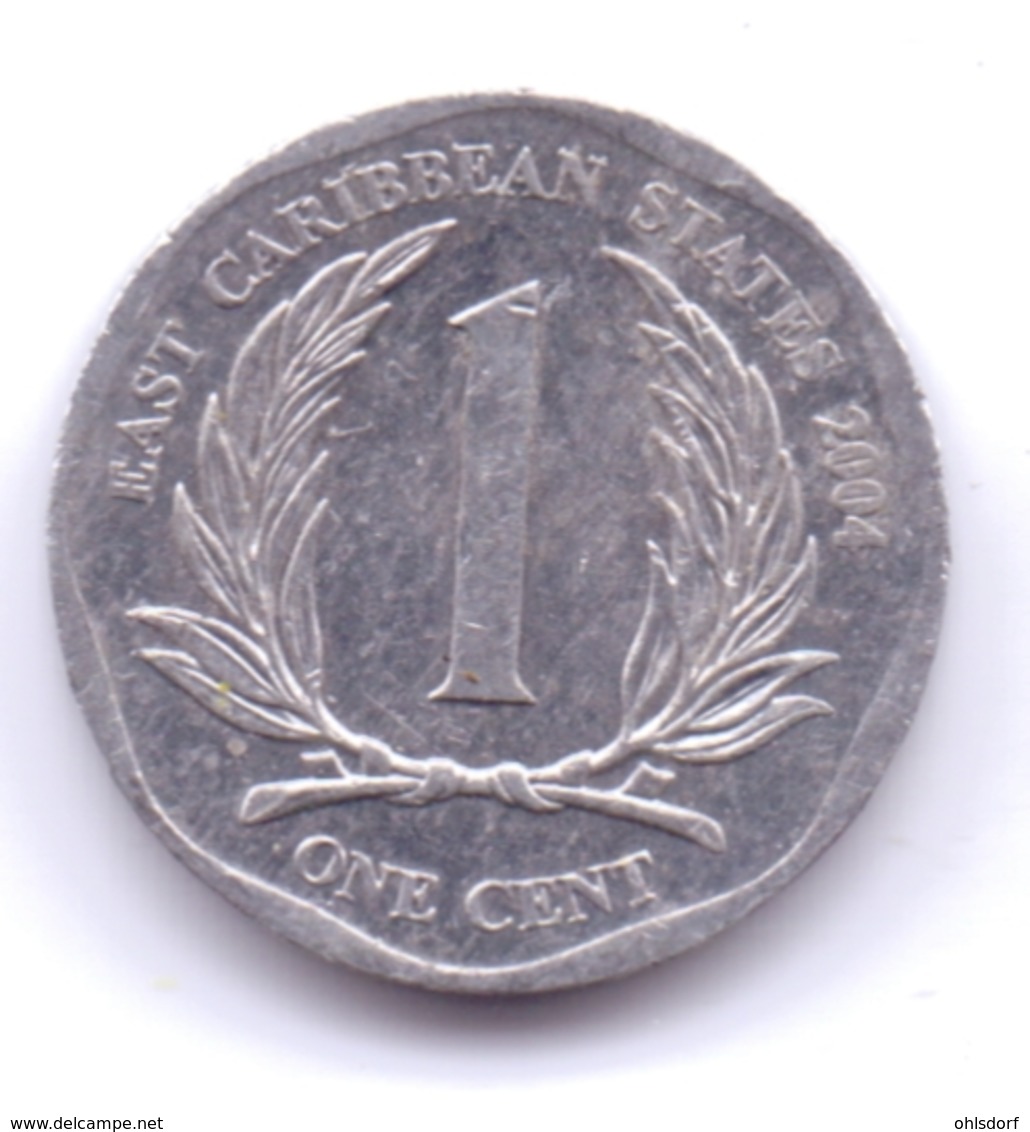 EAST CARIBBEAN STATES 2004: 1 Cent, KM 34 - Oost-Caribische Staten