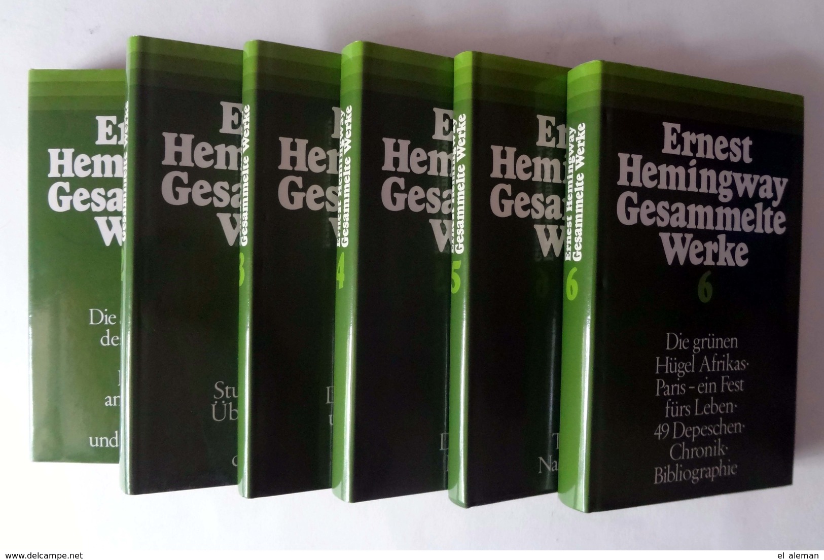 ERNEST Hemingway "Gesammelte WERKE" In 6 Bänden Komplett, 1. Auflage 1977, TOP-Zustand! - Ediciones Originales