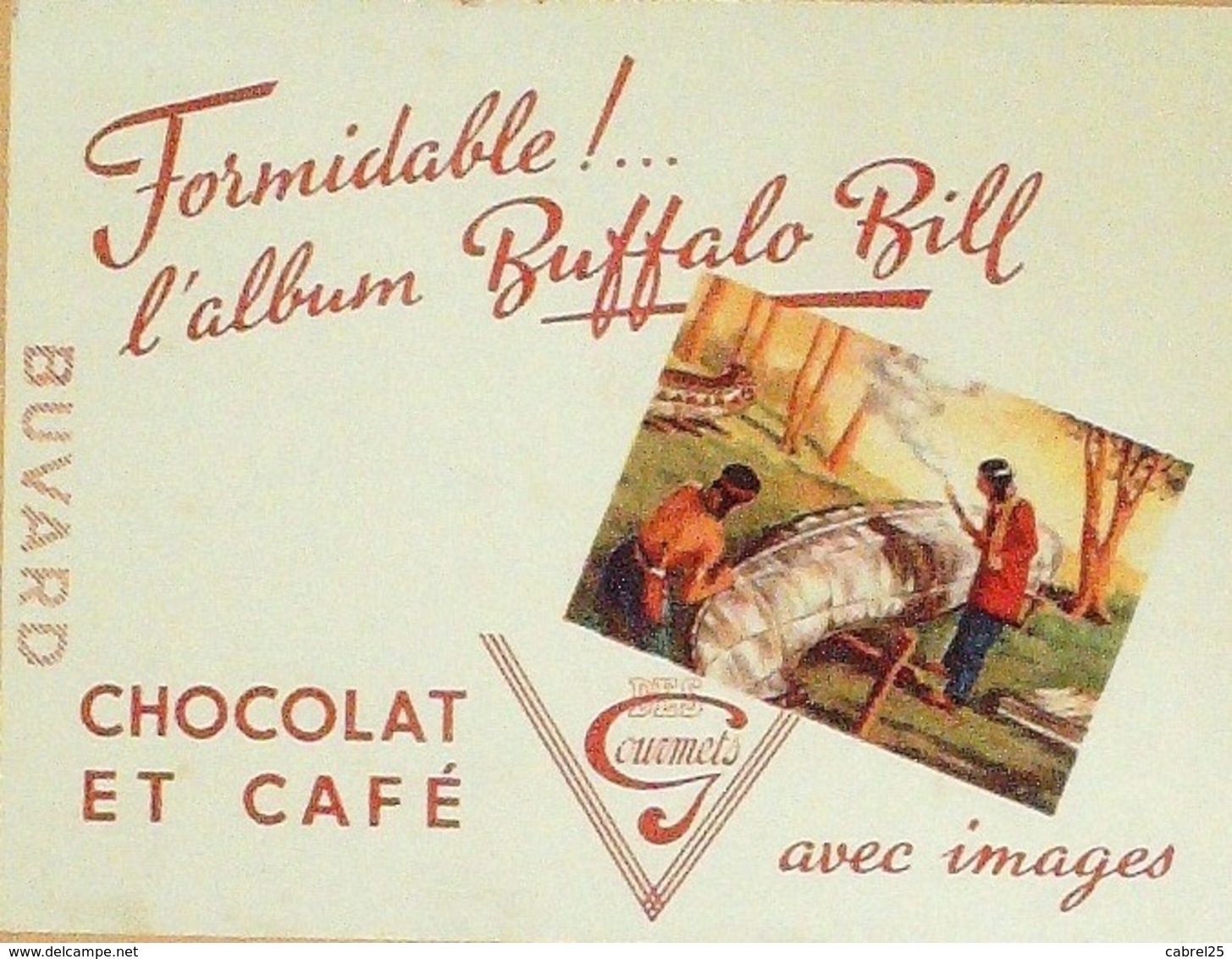 Buvard-BUFFALO BILL-Chocolaterie-105 - B