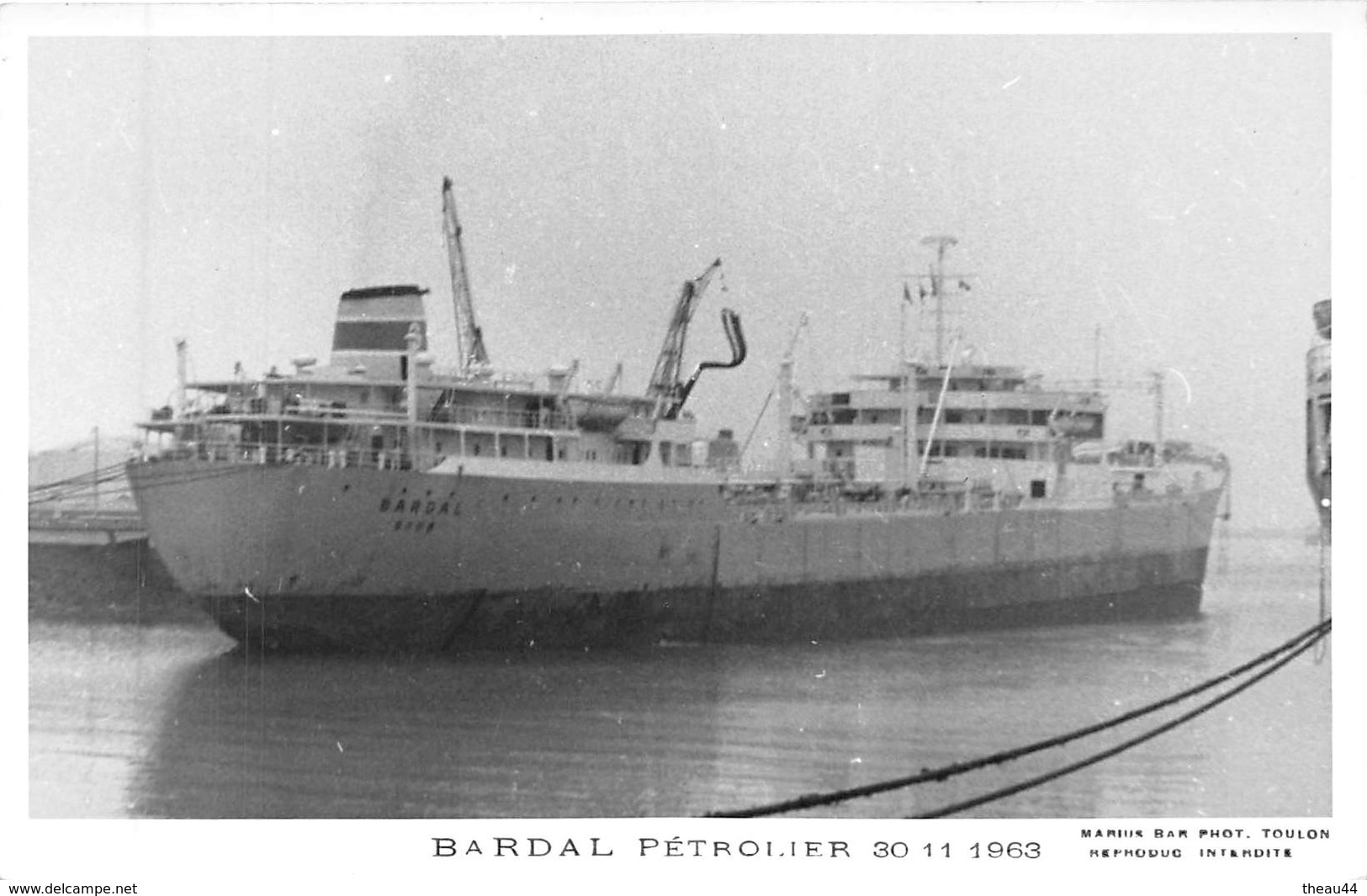 ¤¤   -   Carte-Photo Du Pétrolier " BARDAL "   -  Bateau De Commerce , Cargo   -  ¤¤ - Tankers