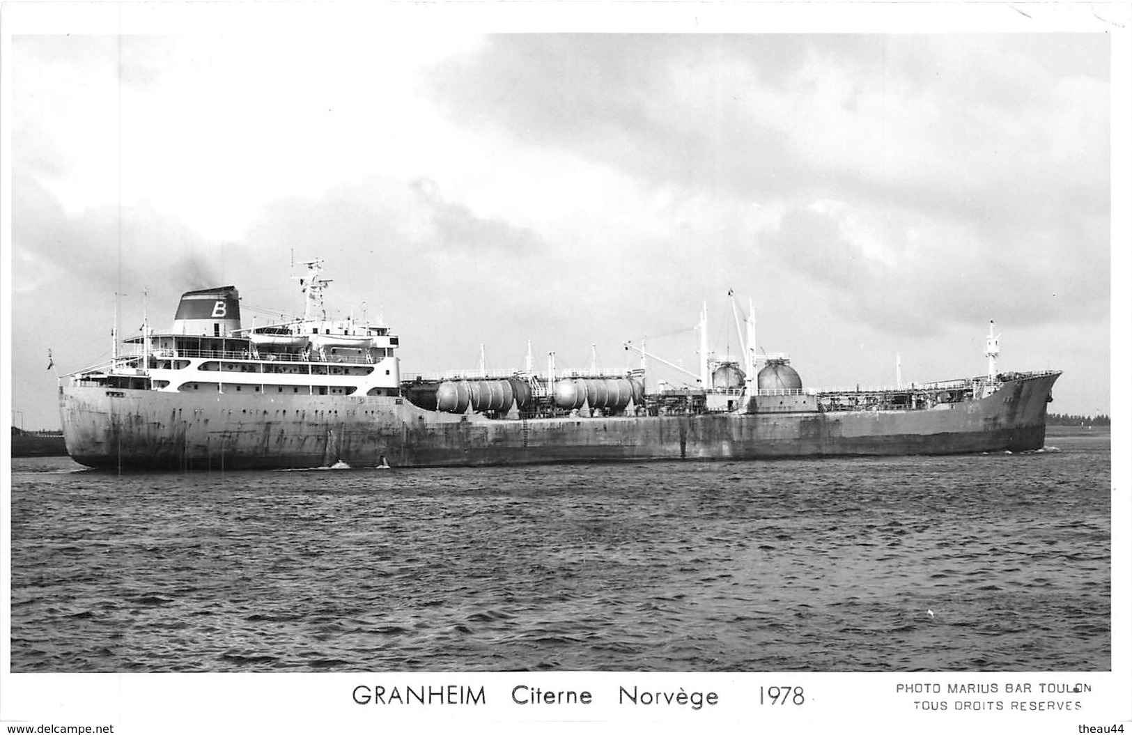 ¤¤   -   Carte-Photo Du Pétrolier Norvégien " GRANHEIM "   -  Bateau De Commerce , Cargo   -  ¤¤ - Pétroliers