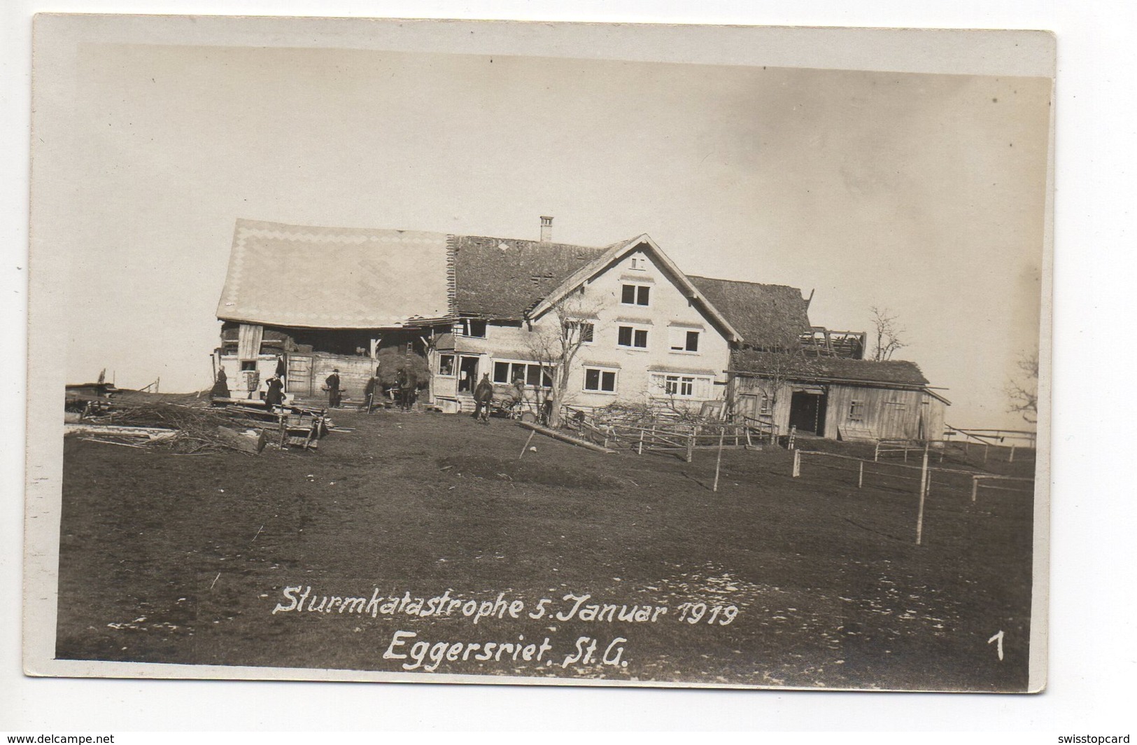 EGGERSRIET ST.G. Sturmkatastrophe 1919 - Eggersriet