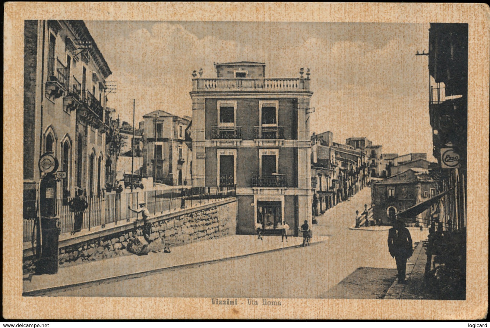 VIZZINI (CATANIA) - VIA ROMA ANIMATA E BELLA 1942 - Catania