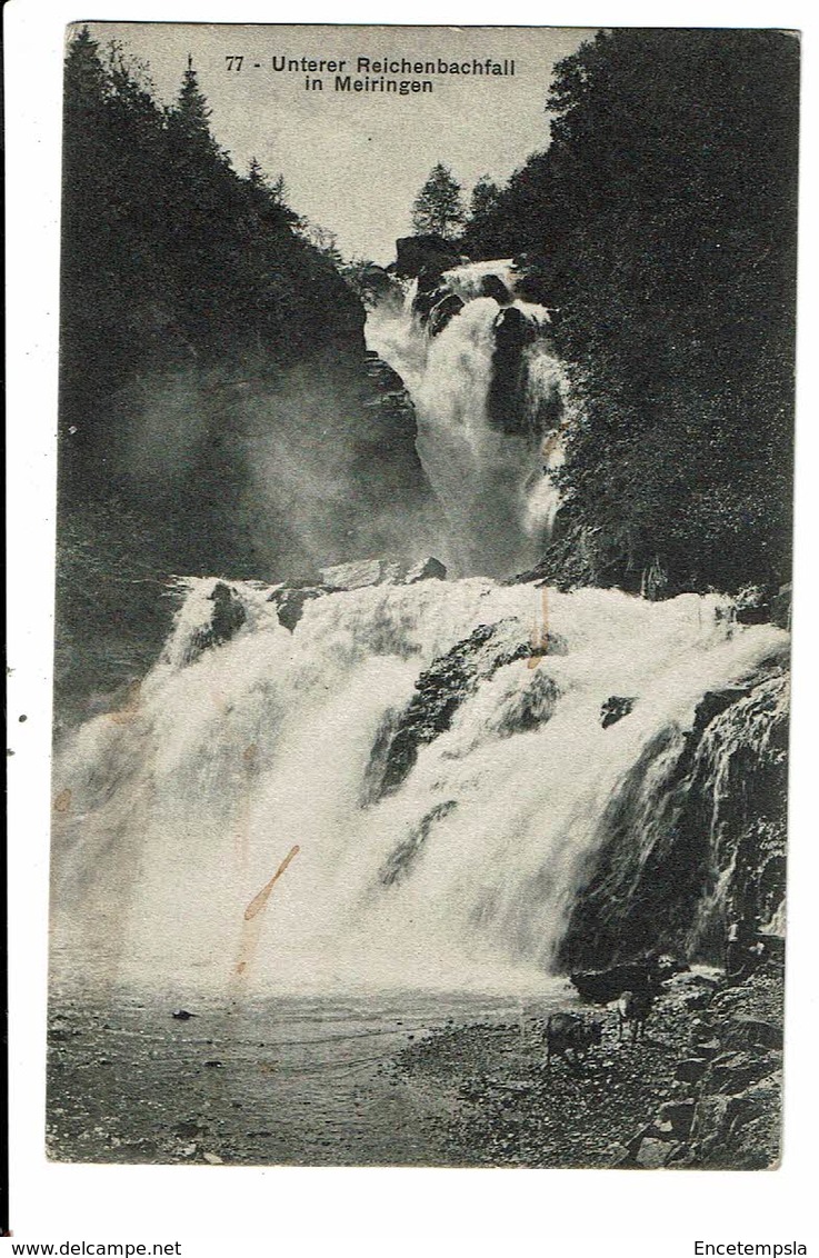 CPA-Carte Postale-Suisse-Meiringen- Unterer Reichenbachfall 1911 VM17041 - Reichenbach Im Kandertal