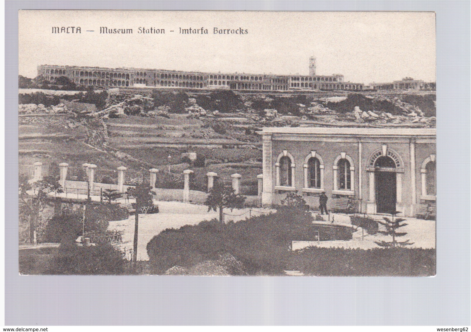 MALTA  Museum Station Imtarfa Barracks Ca 1920 Old Postcard - Malta