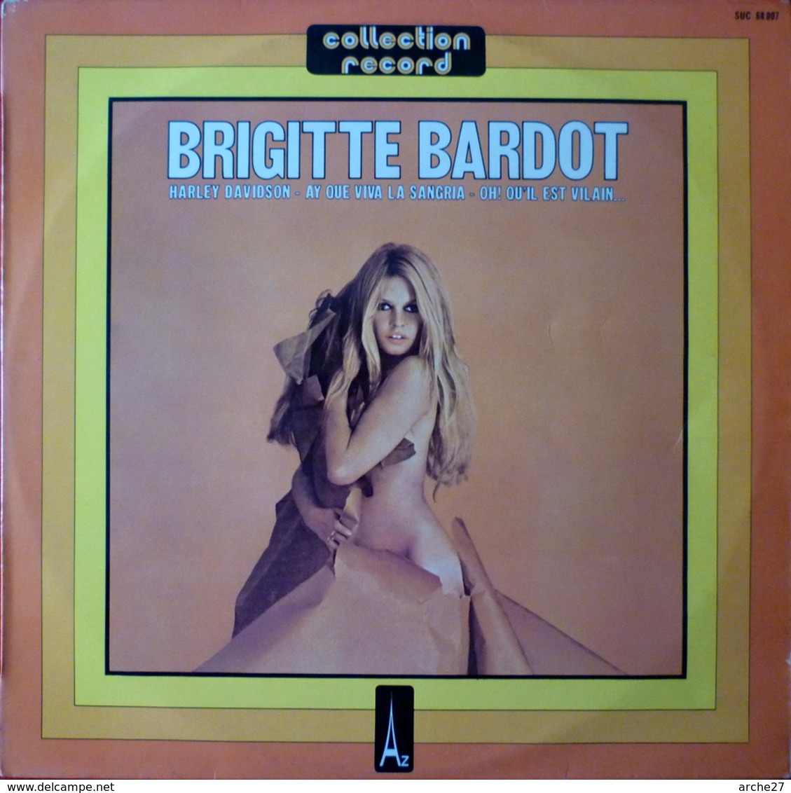 BRIGITTE BARDOT - LP - 33T - Disque Vinyle - Harley Davidson - 68007 - Otros - Canción Francesa