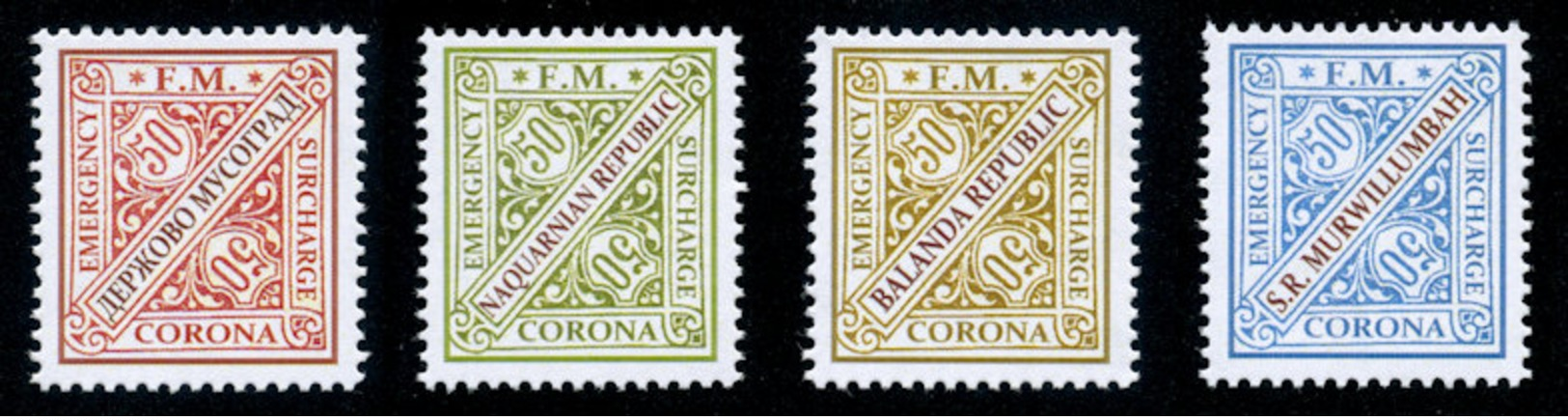 MUSOGRAD - Micronation - 2020 - Corona - 4 V Set - Mint Never Hinged - Other & Unclassified