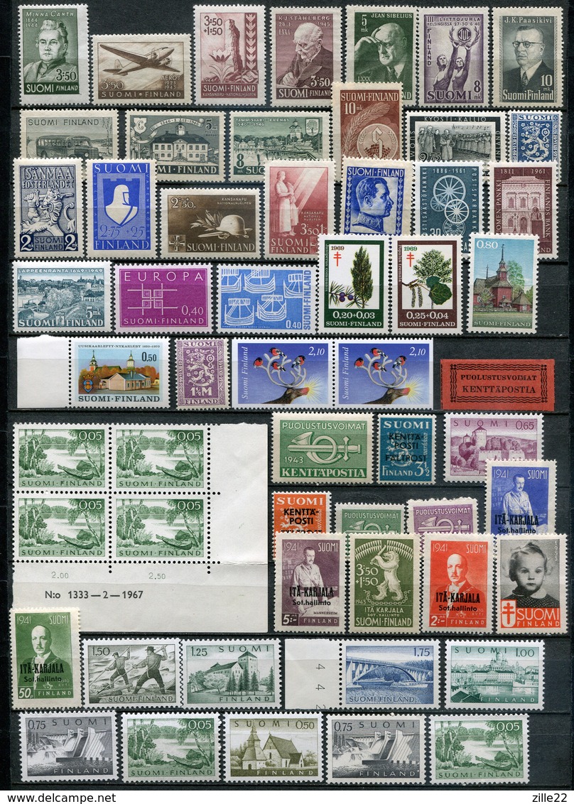 Finnland Zusammenstellung Postfrisch/MNH - Stamp Lot 56 Mostly Different Stamps - Collections