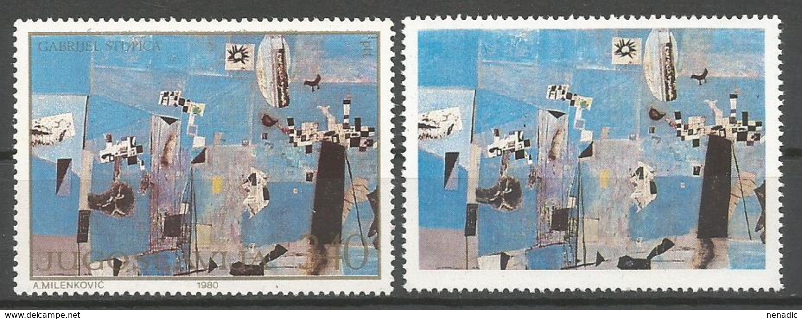 Yugoslavia,Art 3.40 Din 1980.,extra Rarity-read Description,MNH - Neufs