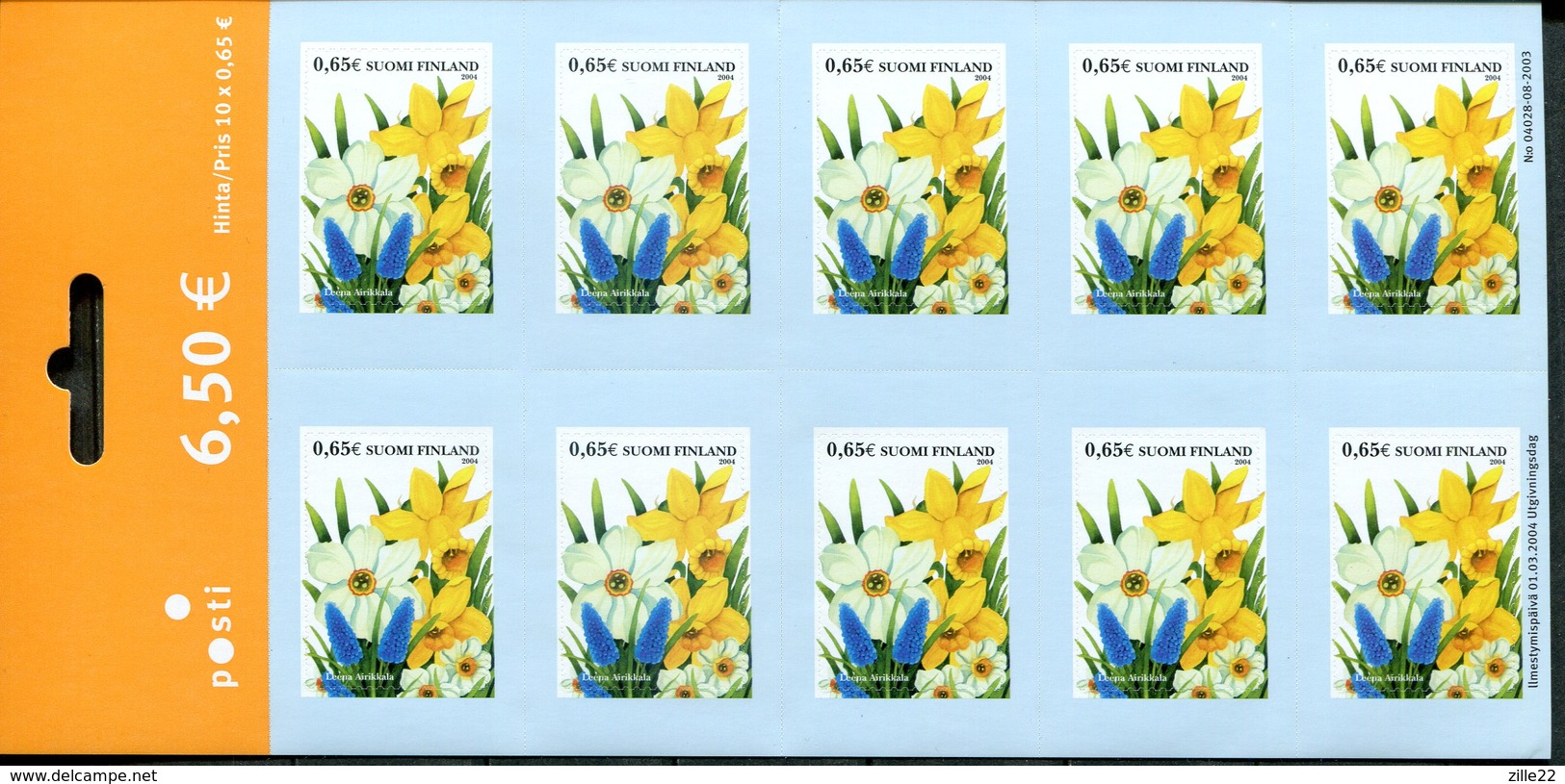 Finnland Mi# 1699 KLB Postfrisch/MNH - Flora Flowers - Unused Stamps