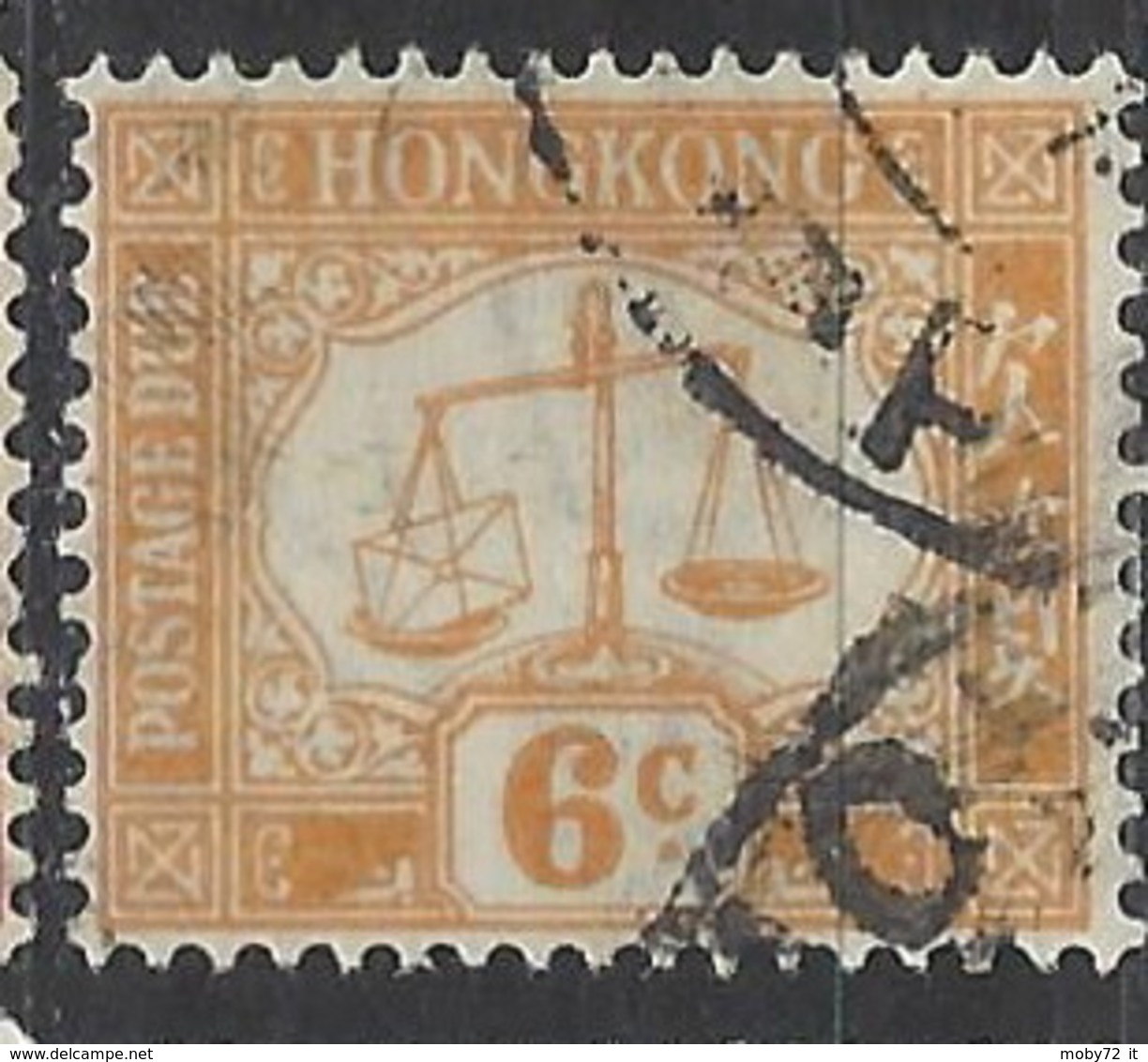 Hong Kong - 1924 - Usato/used - Segnatasse - Mi N. 4 - Portomarken