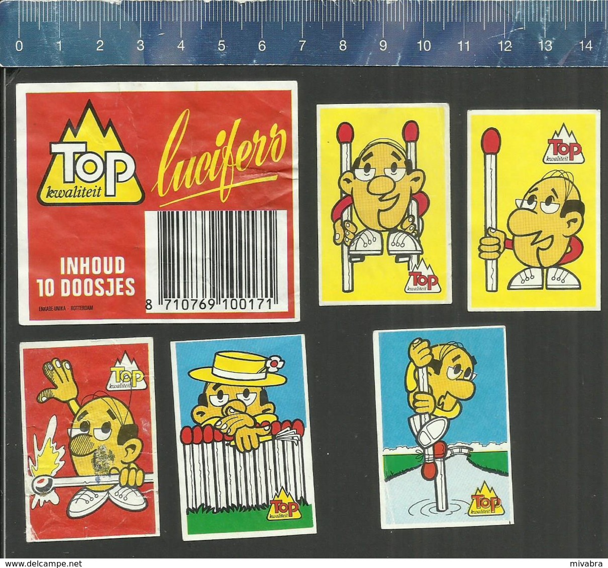 TOP KWALITEIT  Matchbox Labels UNION MATCH BELGIUM 1983 ( HUMOR ) - Matchbox Labels