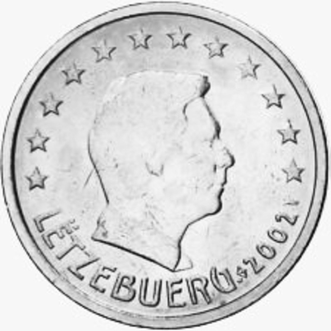 MONNAIE 5 Cents 2002 LUXEMBOURG  Euro Fautée Non Cuivrée Etat Superbe - Errors And Oddities