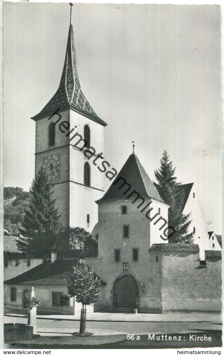 Muttenz - Kirche - Foto-Ansichtskarte - Verlag Hans Frey Basel - Muttenz