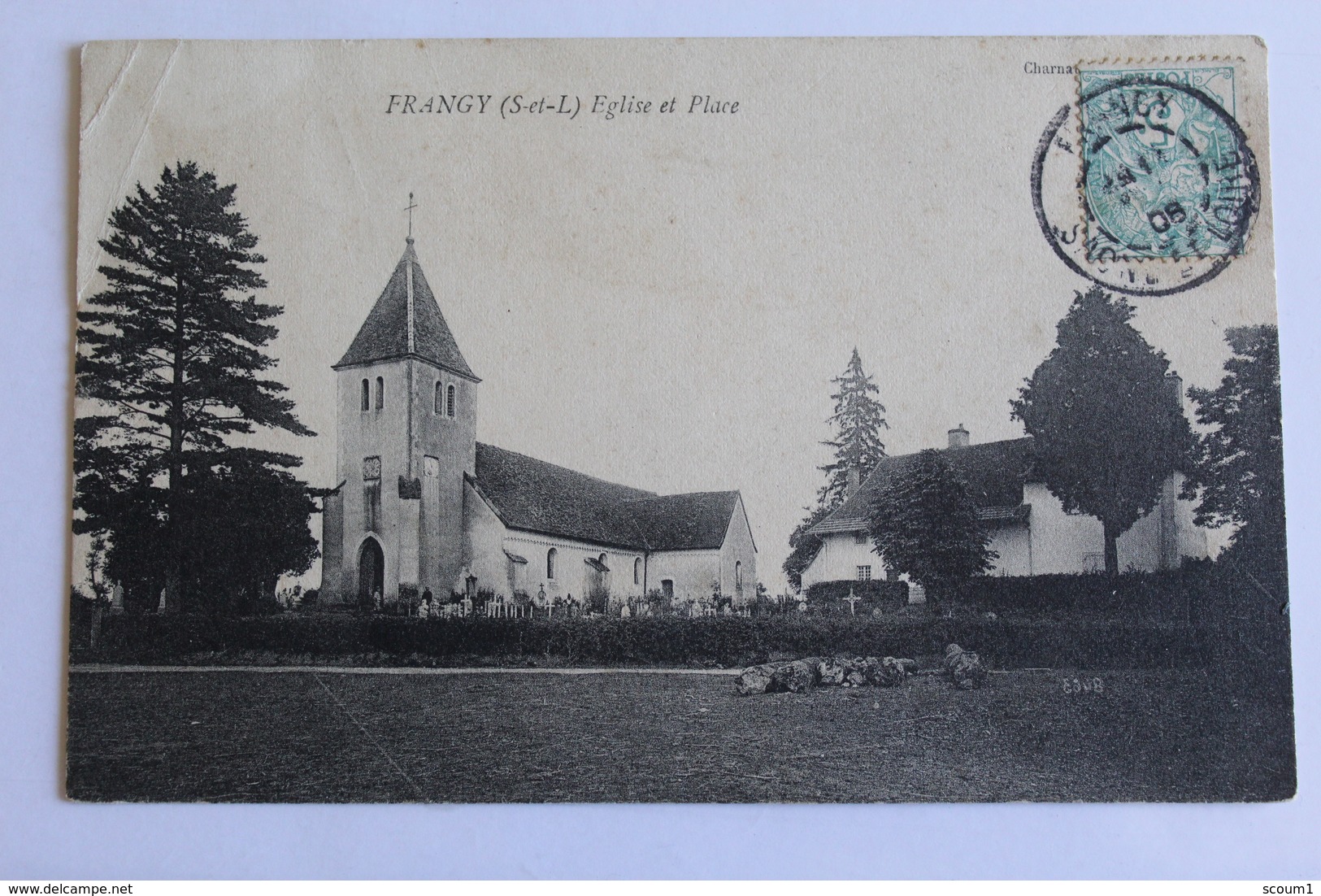 Frangy - Eglise Et Place - 1905 - Altri & Non Classificati