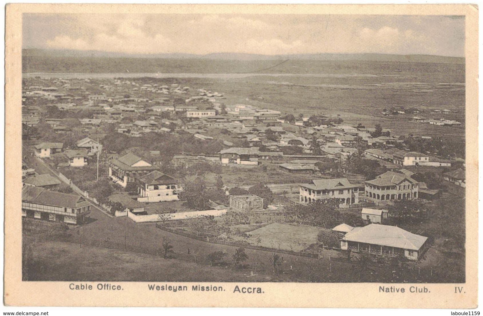 AFRIQUE GHANA / GOLD COAST - Accra : Cable Office / Wesleyan Mission / Native Club. - Ghana - Gold Coast