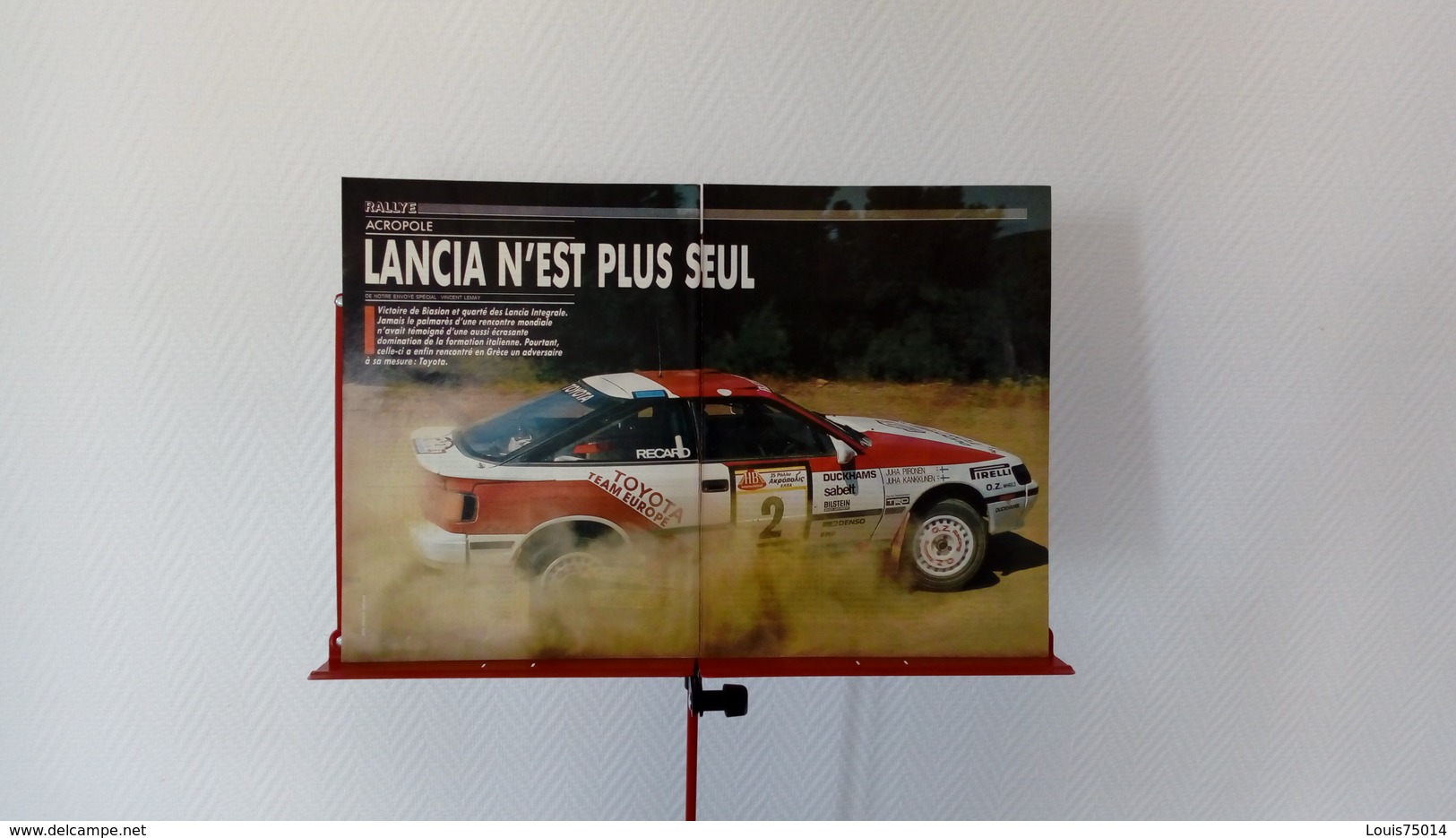 Coupure De Presse Automobile De 1988 Rallye De L'Acropole-Lancia N'est Plus Seul - Sport