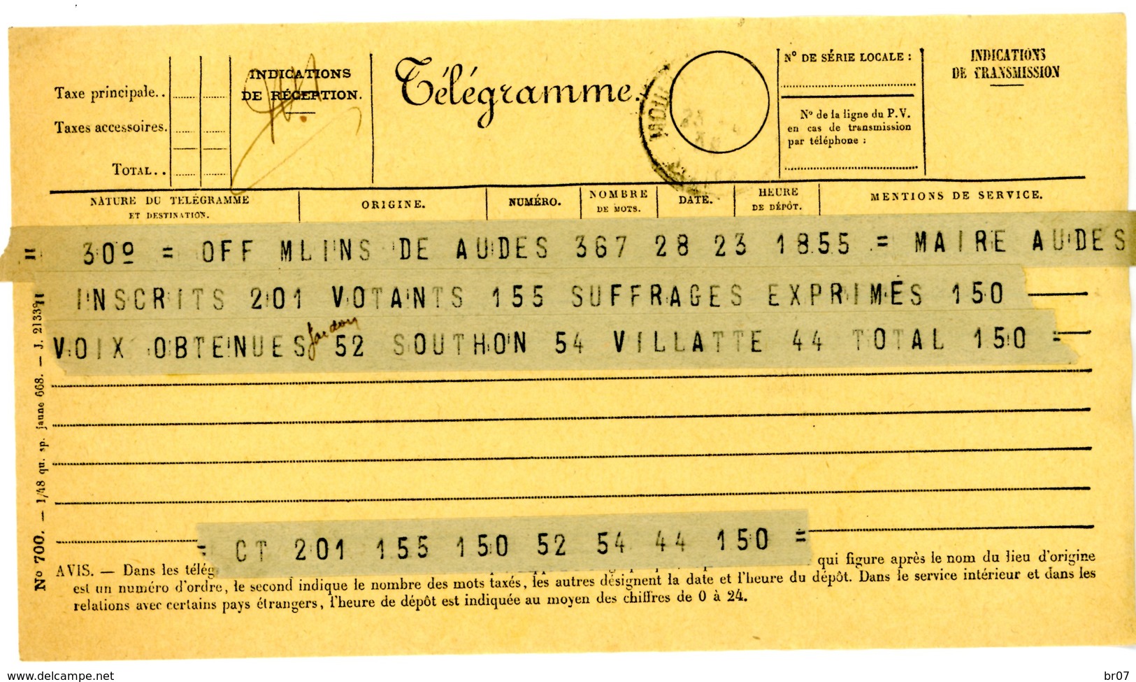ALLIER MOULINS 1939/1945 12X TELEGRAMMES SCANS INDIVIDUELS - 1921-1960: Période Moderne