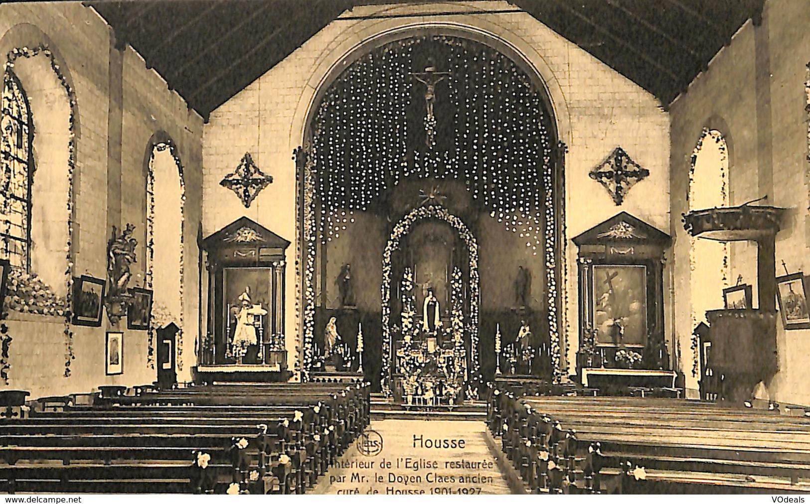 027 802 - CPA - Belgique - Housse - Intérieur De L'Eglise - Blegny