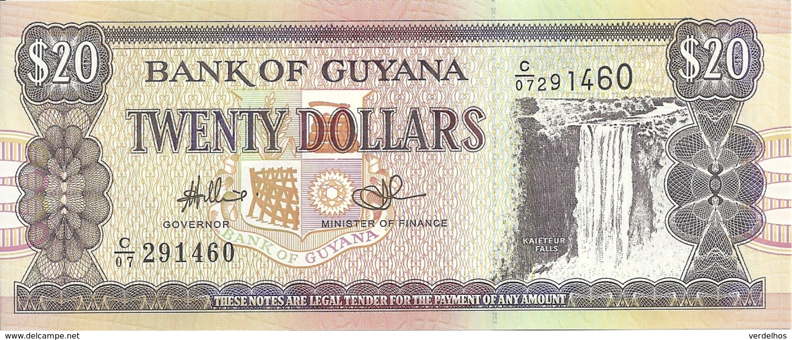 GUYANE 20 DOLLARS ND2009 UNC P 30 E - Guyana