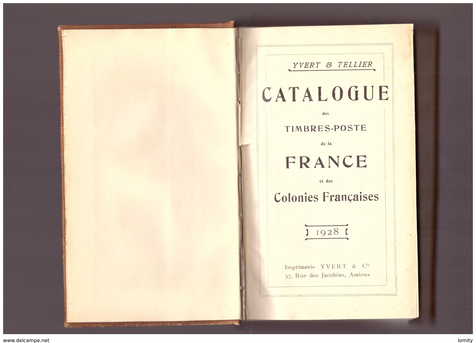 YVERT 1928 -CATALOGUE  France Et Colonies Françaises- RELIURE 969 Pages + Tableau Des Ballons Montés - Francia