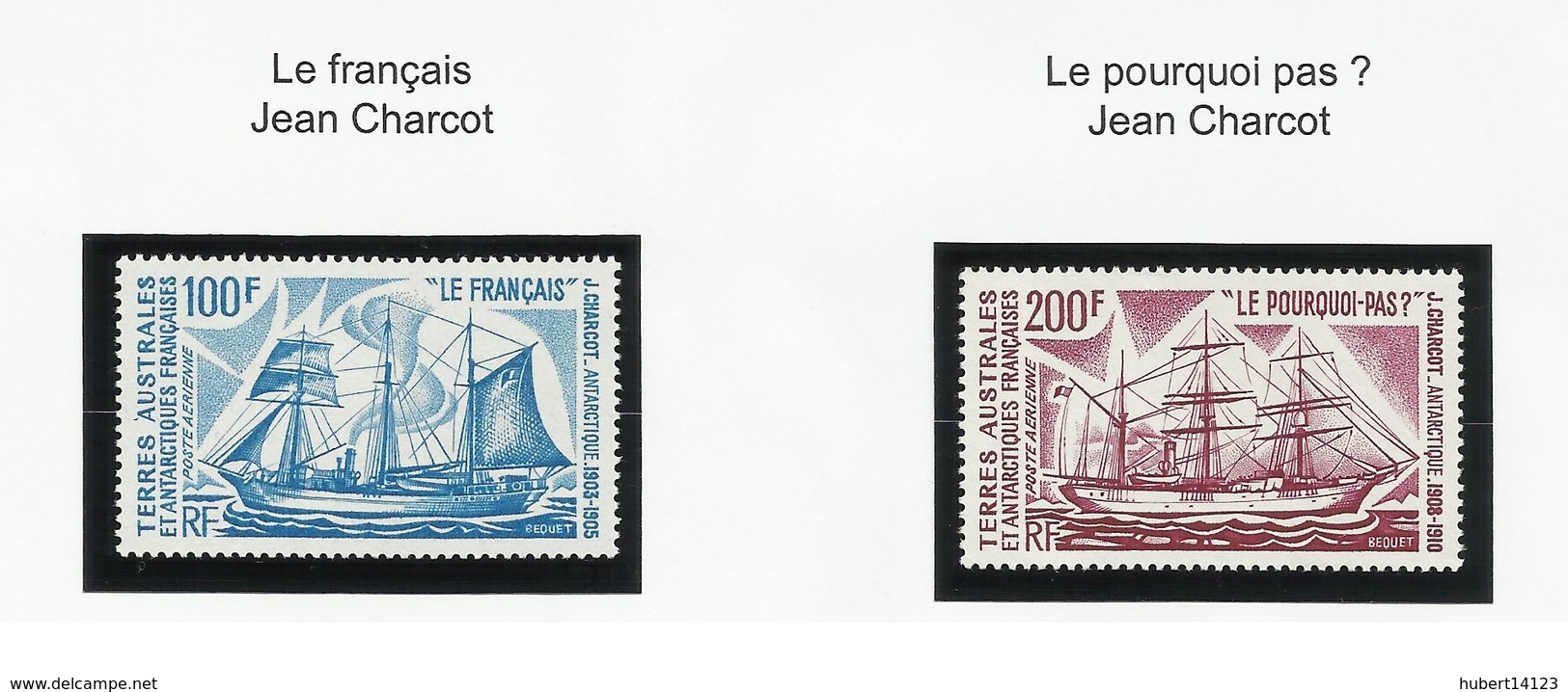 TAAF PA N° 38 Et 39 ** Neuf Sans Charnière 1975 Bateau - Poste Aérienne