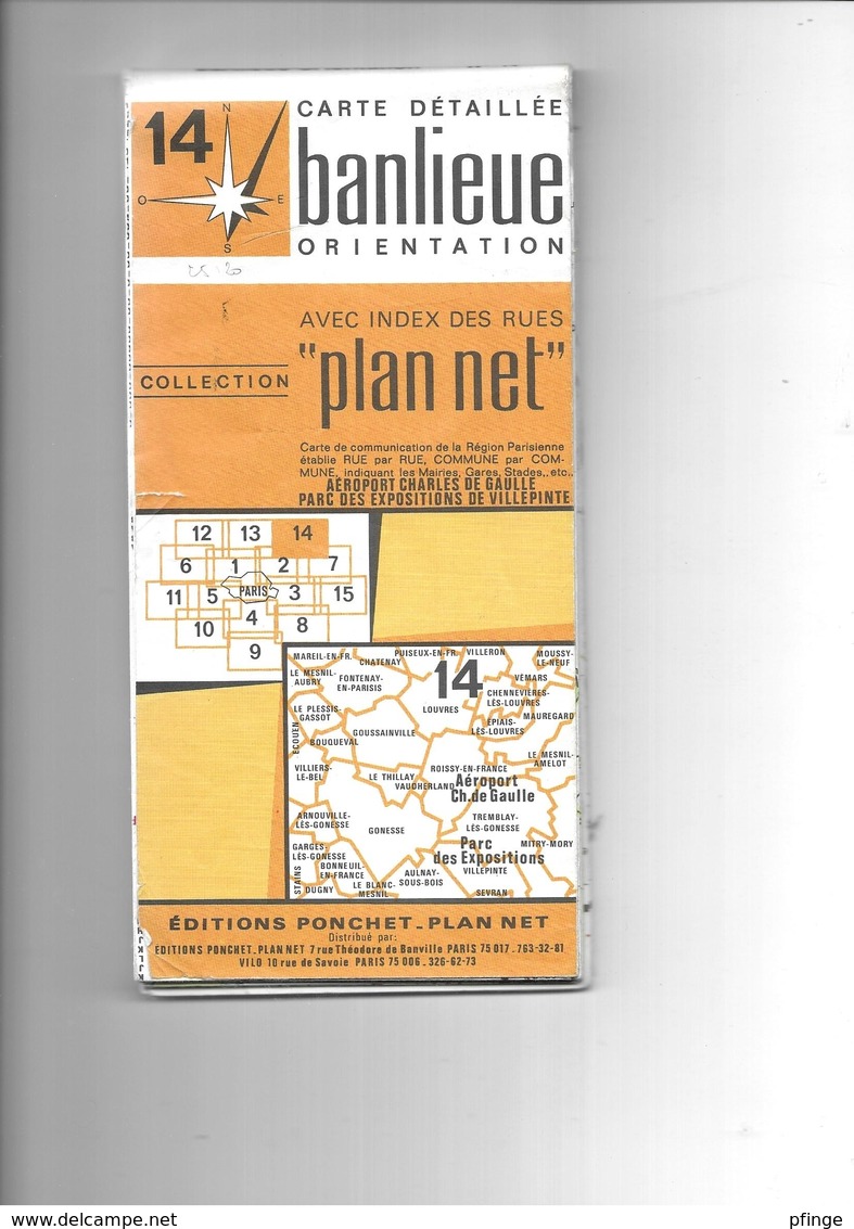 Plan Net N014 - Banlieue - Strassenkarten