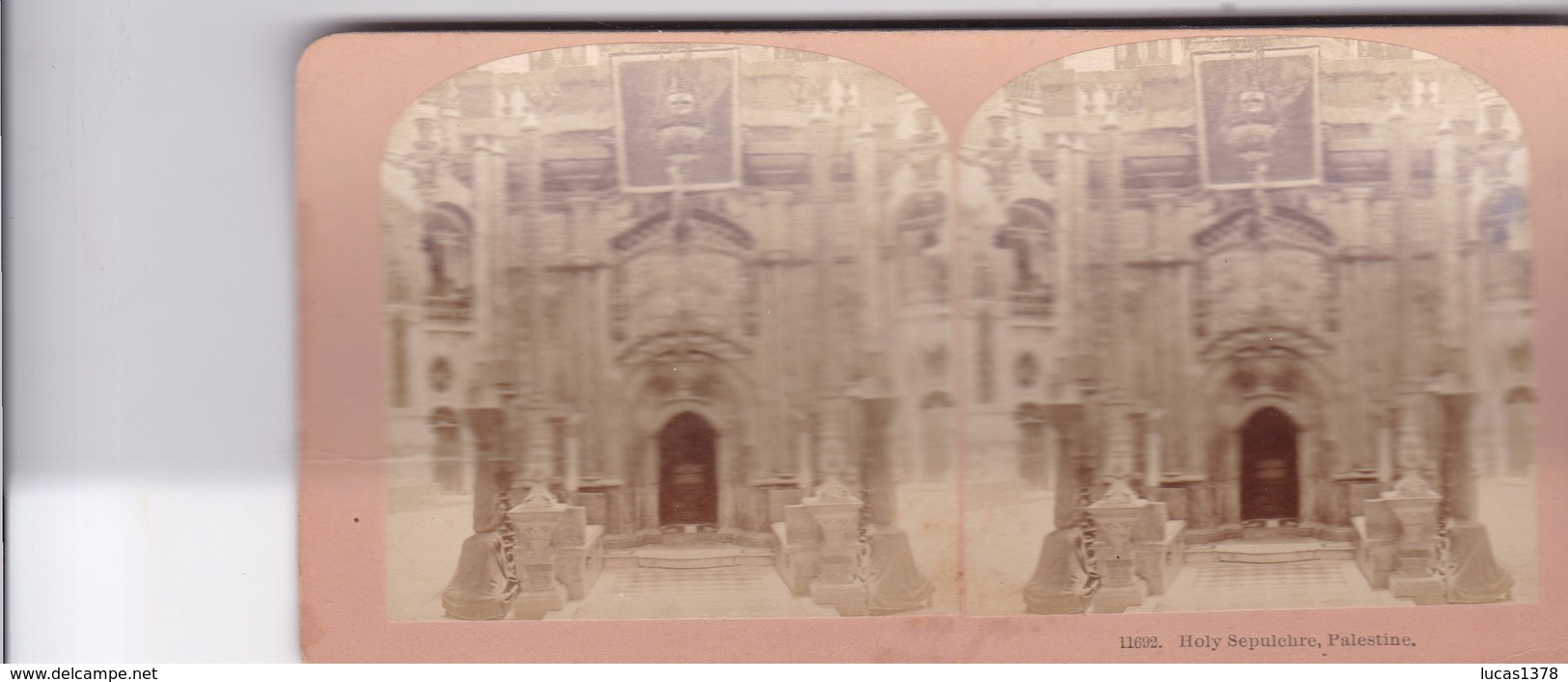 STEREO PHOTO  KILBURN YEAR 1898 / PALESTINE / HOLY SEPULCHRE - Palästina