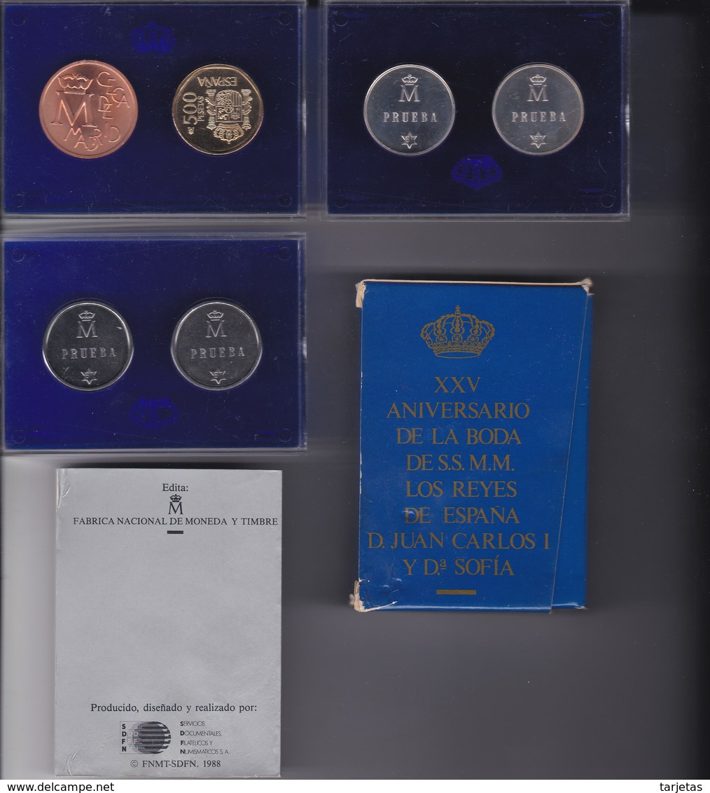 ESTUCHE PRUEBAS DE F.N.M.T. DE 500 PESETAS - ASI NACE UNA MONEDA (PLATA) - Essays & New Minting