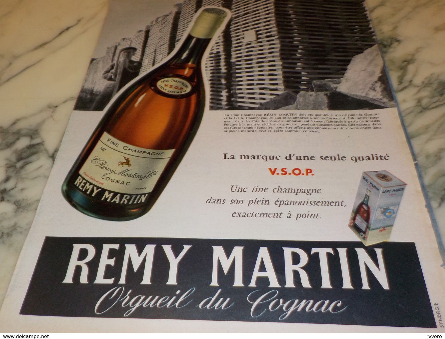 ANCIENNE PUBLICITE COGNAC REMY MARTIN 1956 - Alcohols