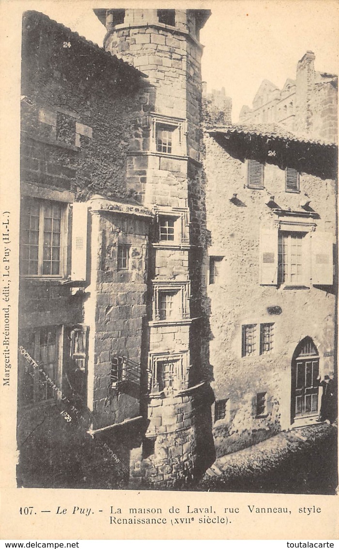 CPA 43 LE PUY LA MAISON DE LAVAL RUE VANNEAU - Le Puy En Velay