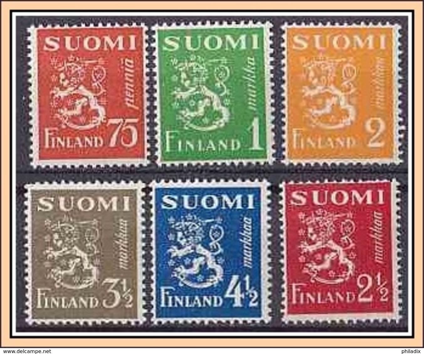 (268-273) Finnland 1942 ** MNH/postfrisch (A-8-33) - Ungebraucht