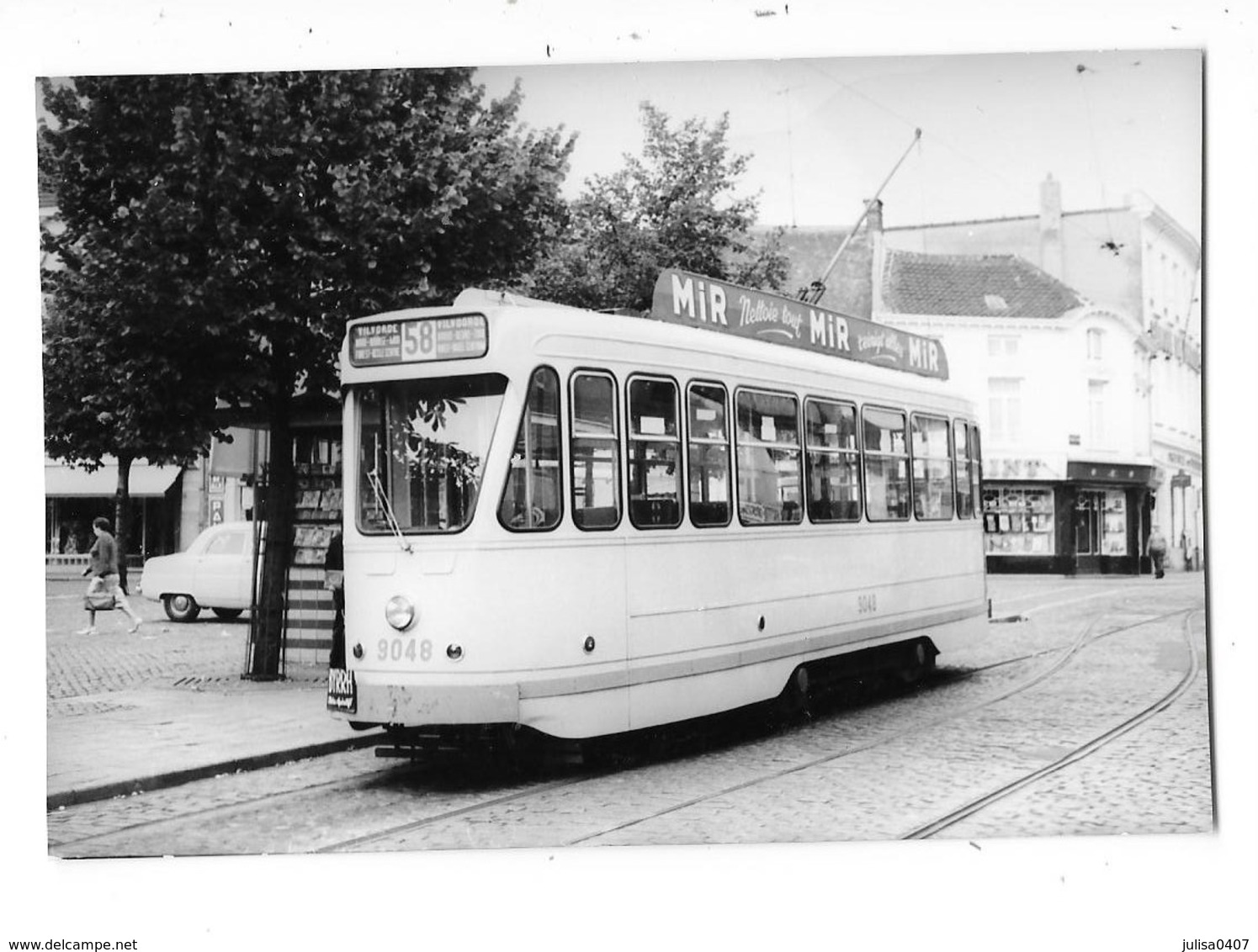 VILVOORDE (Belgique)  Photographie Tramway électrique Gros Plan Vers 1950 - Vilvoorde