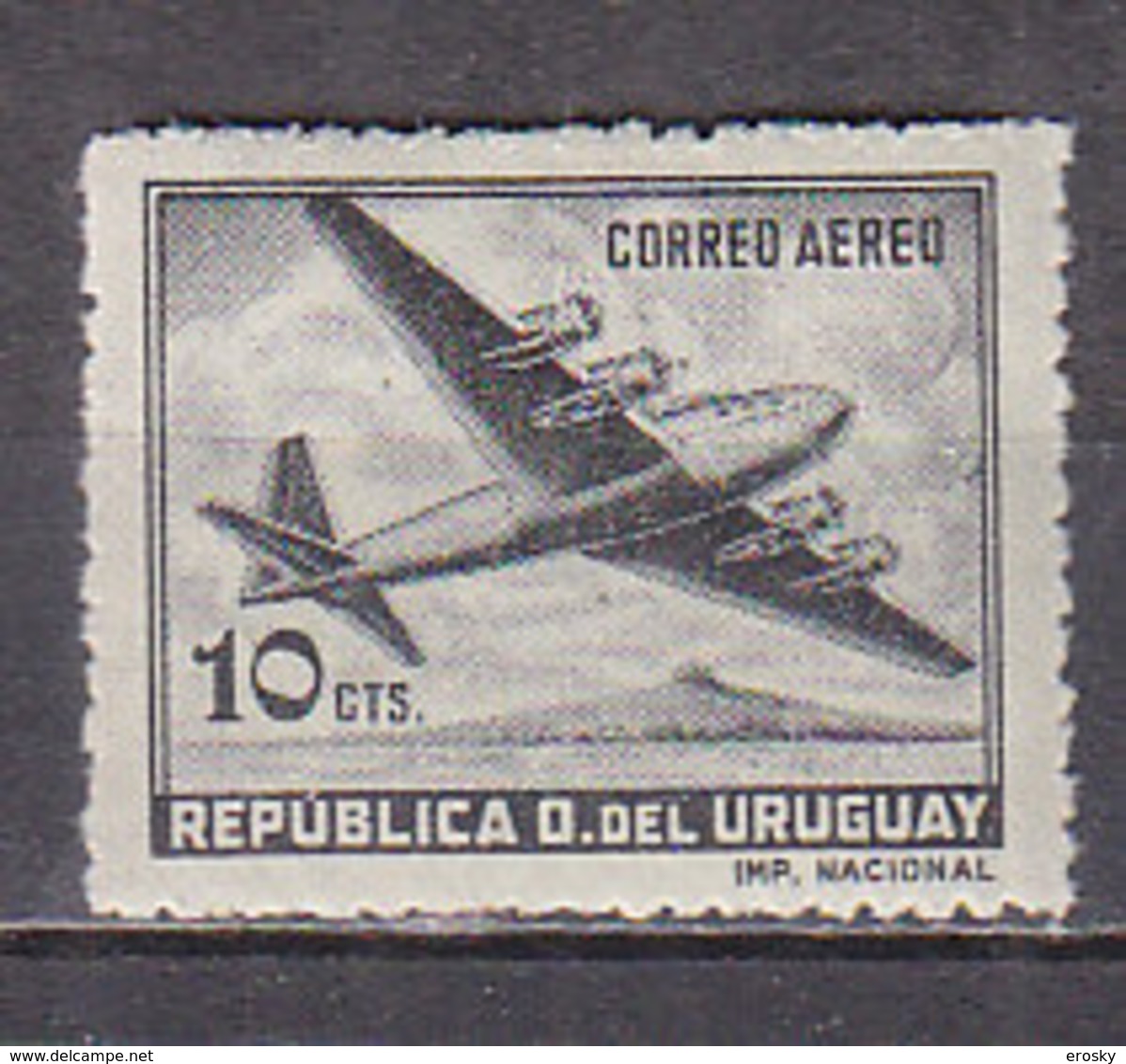 J0785 - URUGUAY AERIENNE Yv N°123A * - Uruguay