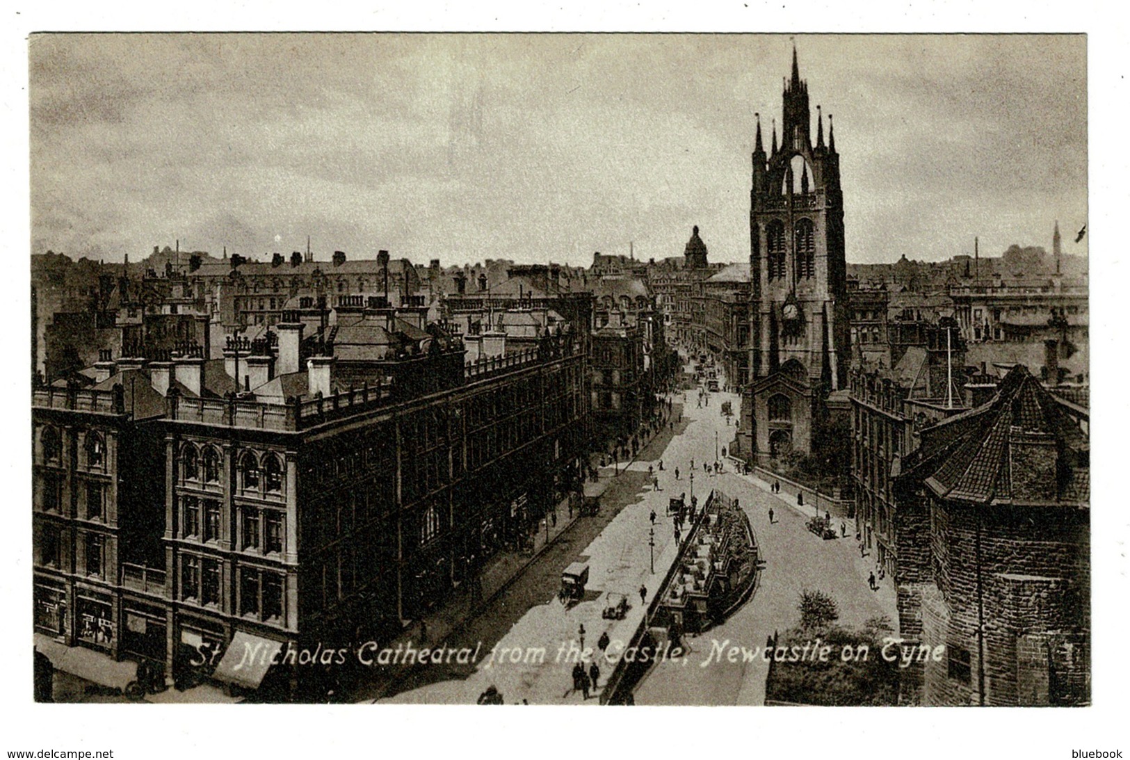 Ref 1363 - 1916 WWI Postcard - Nicholas Cathedral From The Castle - Newcastle On Tyne - Northumberland - Newcastle-upon-Tyne