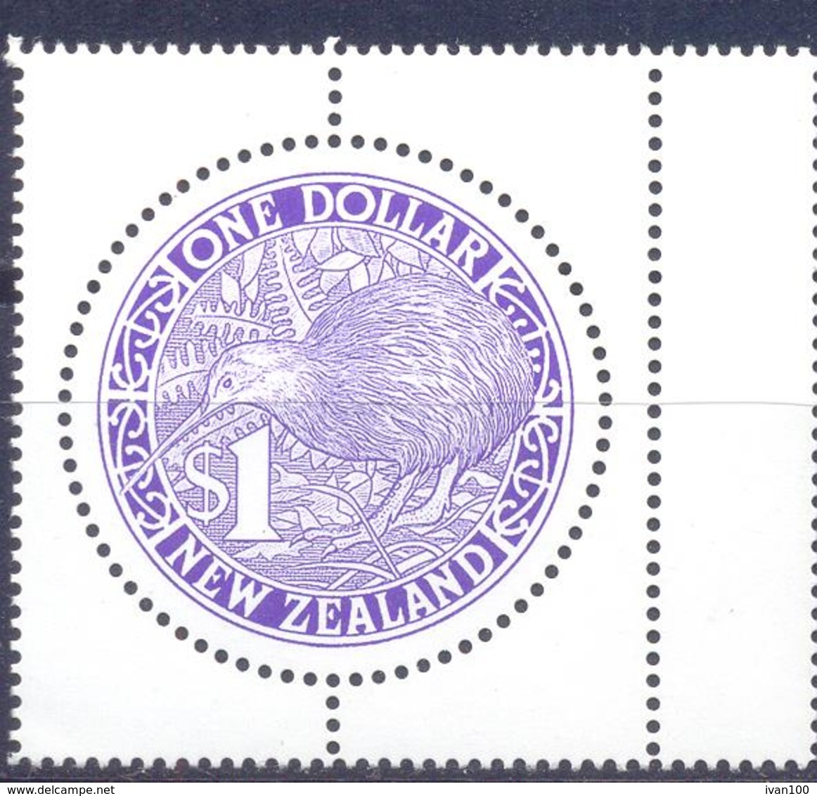 1997. New Zealand, Bird, Violet Kiwi, 1v, Mint/** - Unused Stamps