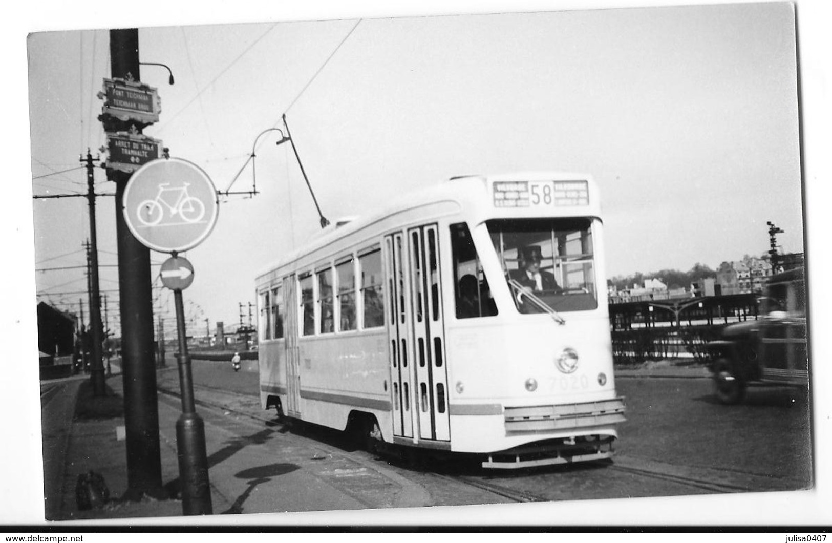 VILVOORDE (Belgique)  Photographie Tramway électrique TUAB Gros Plan Vers 1952 - Vilvoorde