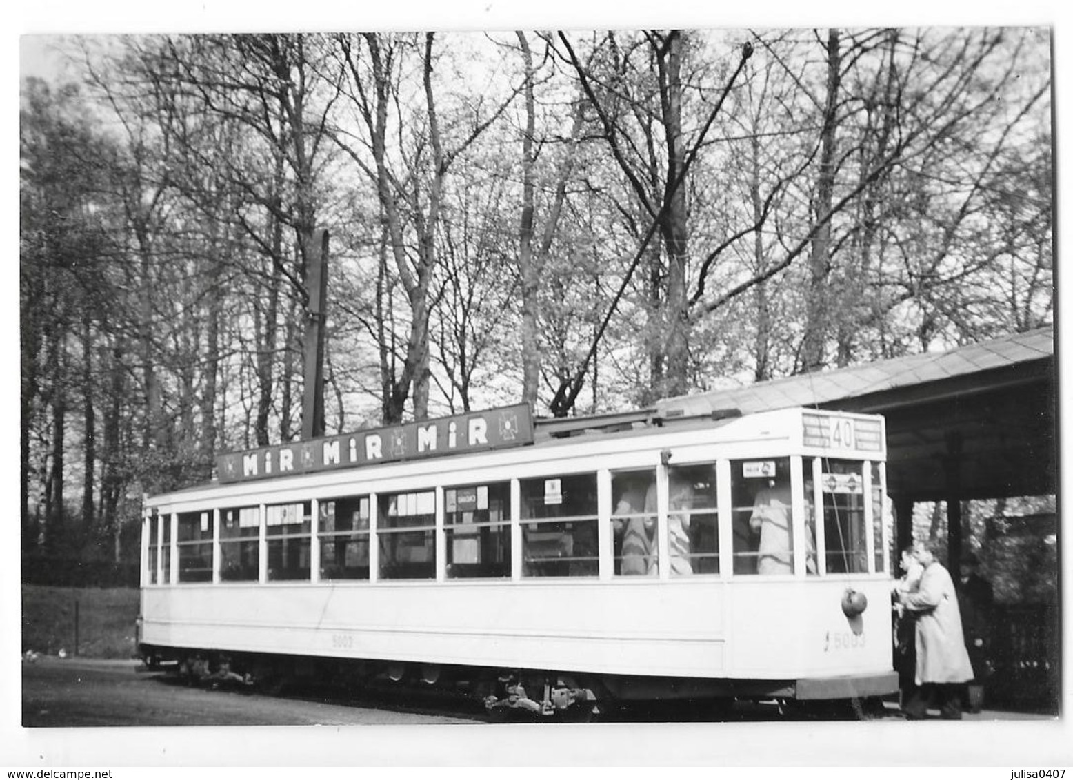 TERVUREN (Belgique)  Photographie Tramway électrique TUAB Gros Plan 1950 - Tervuren