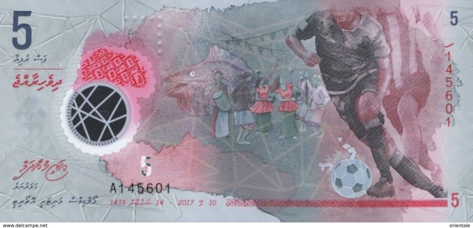 MALDIVES P. A26 5 R 2017 UNC - Maldive