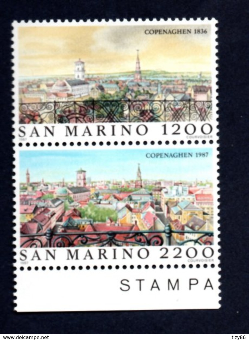 Francobolli San Marino Nuovi 1987 - 2 Valori - Ongebruikt