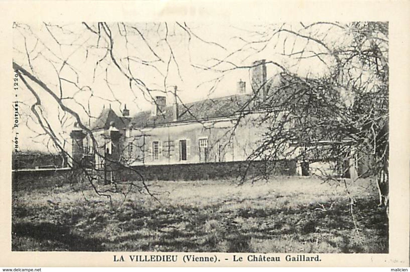 - Vienne -ref-A488- La Villedieu Du Clain - Le Chateau Gaillard - Chateaux - Carte Bon Etat - - La Villedieu Du Clain