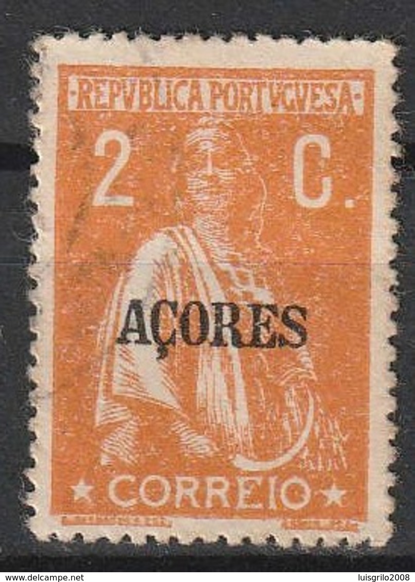 Açores Portugal, 1918 - Ceres -|- Afinsa 166 - 2 C. / Cartolina - Azores