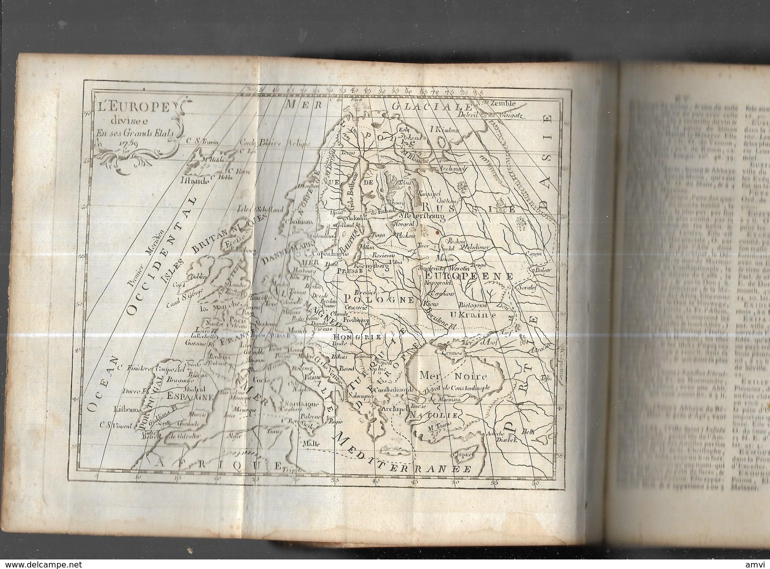 1776 - Dictionnaire Geographique Portatif - Couverture Usée - 2 Cartes Mape Monde + Europe - 1701-1800