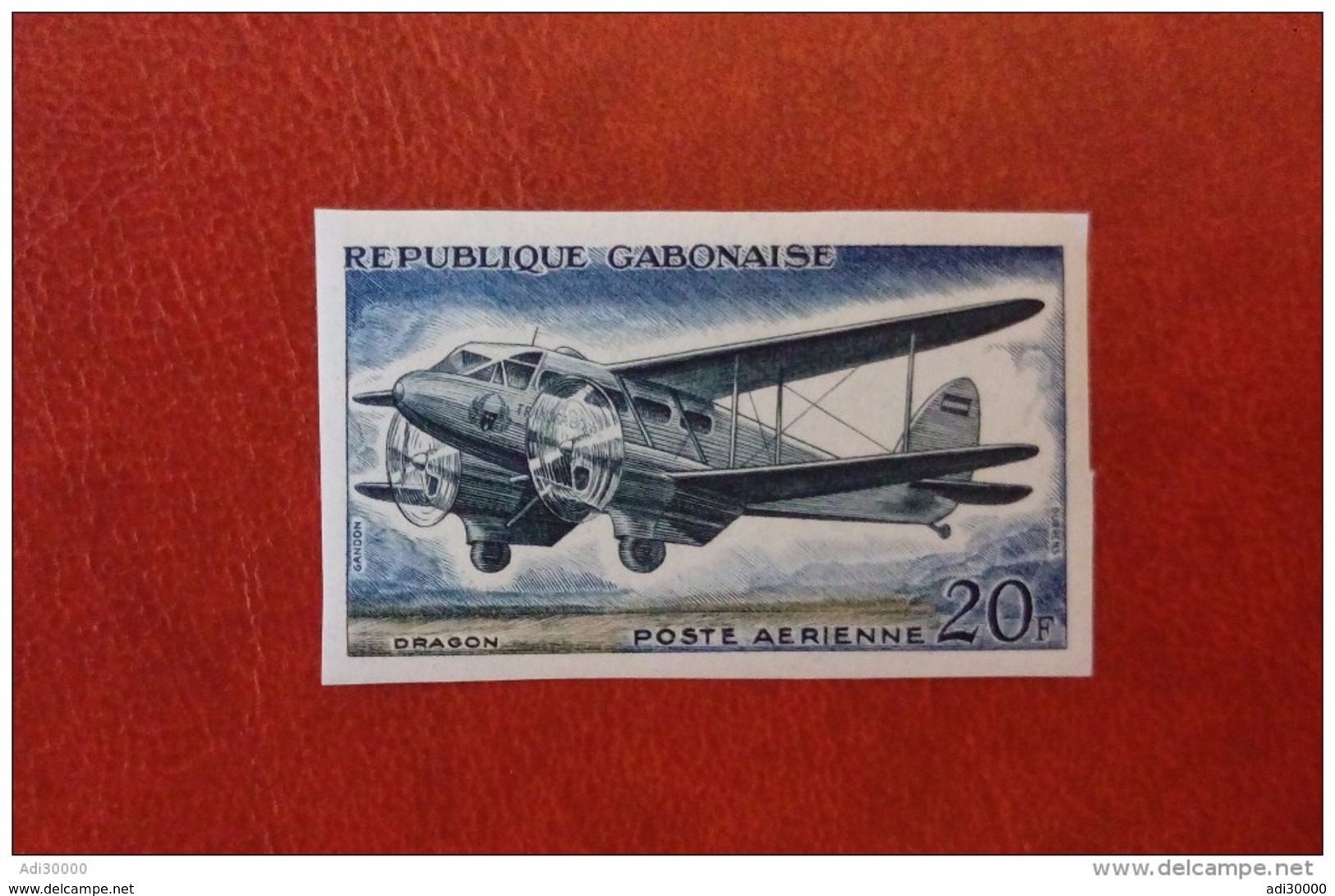 Gabon 1962 - Aviation History - Single Imperf Stamp Deluxe Mi 176B MNH - Plane Flying Space Luxe Rare - Gabun (1960-...)