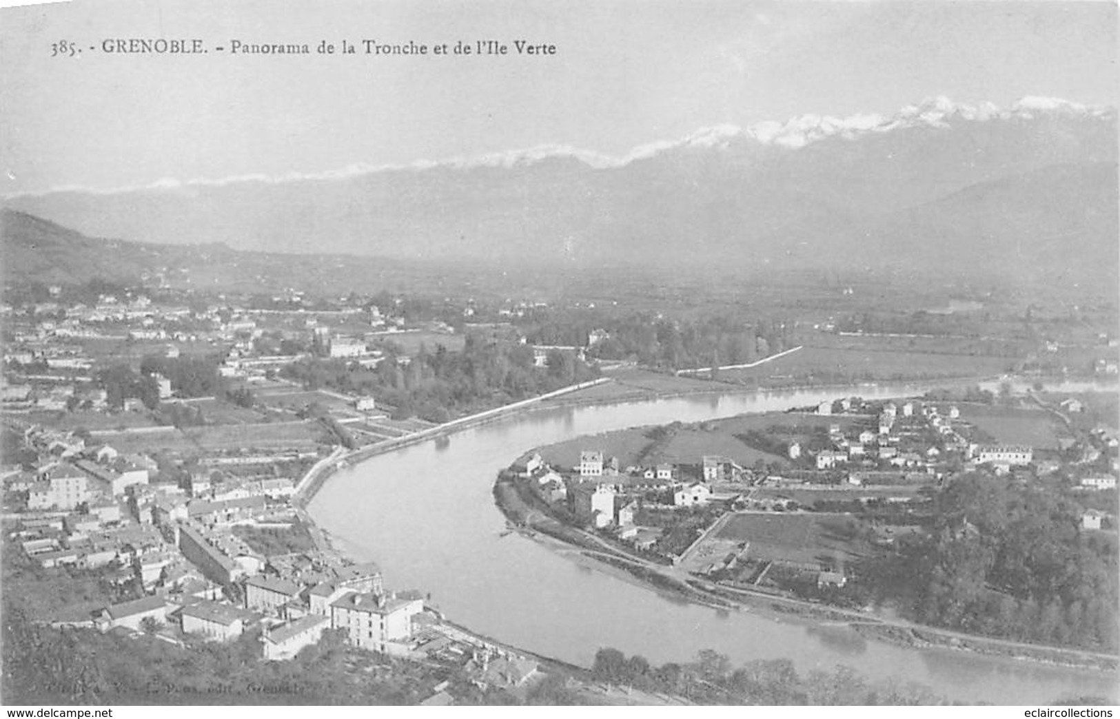 Grenoble       38       Panorama De La Troche Et De L'Ile Verte      (Voir Scan) - Grenoble