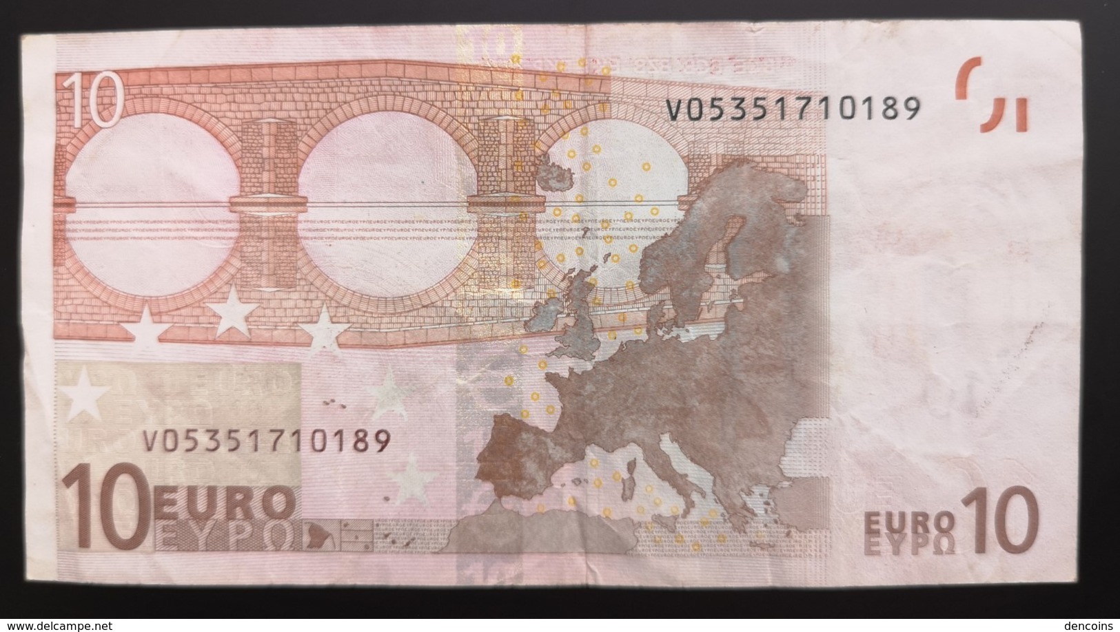 RARE!!! 10 EURO  SPAIN ESPAÑA 2002 M002A1 DUISENBERG CIRCULATED - 10 Euro